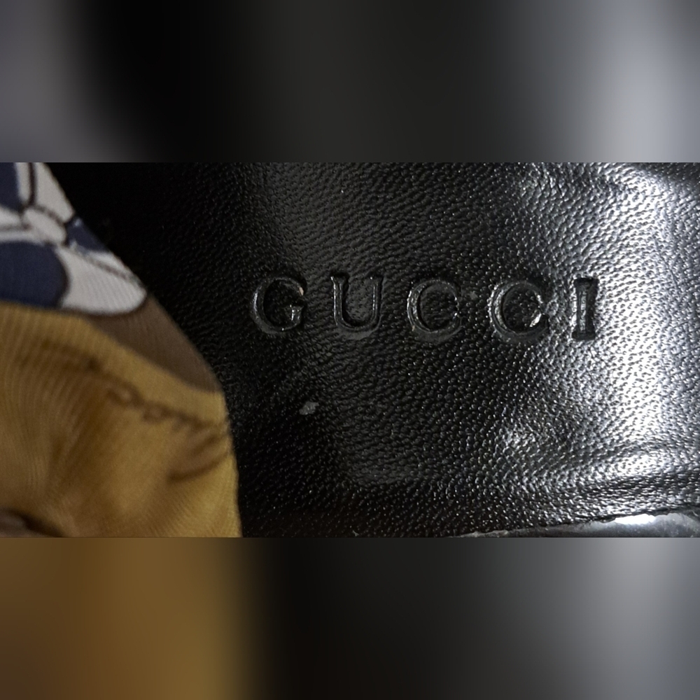 EUC RARE Vintage Y2K Gucci Platform Boho Jute & Silk Wedge Espadrille Shoe SZ 6 - Picture 10 of 10